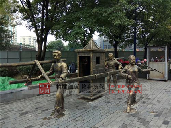 定做抬花轎人物雕塑.jpg 定做抬花轎人物雕塑.jpg