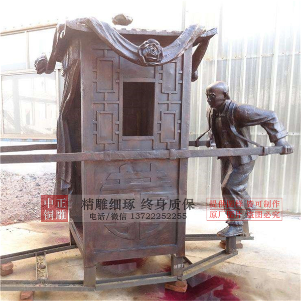 定做古代抬花轎雕塑.jpg 定做古代抬花轎雕塑.jpg