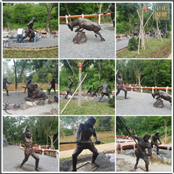 景觀馬壩人雕塑鑄造 景觀馬壩人雕塑鑄造