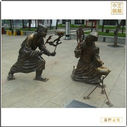 鑄銅皮影戲雕塑 鑄銅皮影戲雕塑