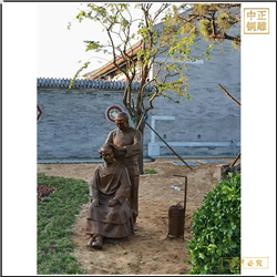 剪頭發(fā)人物銅雕塑 剪頭發(fā)人物銅雕塑