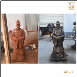 古代大臣人物銅雕塑 古代大臣人物銅雕塑