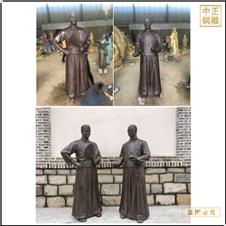 旅游景點(diǎn)古代人物銅雕擺件定做 旅游景點(diǎn)古代人物銅雕擺件定做