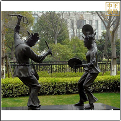 園林廣場扭秧歌人物雕塑 園林廣場扭秧歌人物雕塑