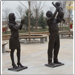 園林一家三口雕塑 園林一家三口雕塑