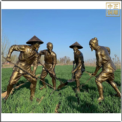 拿鐵楸農耕人物雕塑 拿鐵楸農耕人物雕塑