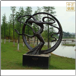 園林跳舞人物景觀雕塑定制 園林跳舞人物景觀雕塑定制