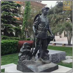 小區(qū)守門人人物銅雕塑 小區(qū)守門人人物銅雕塑