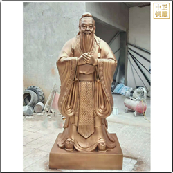 銅雕2米孔子銅像 銅雕2米孔子銅像