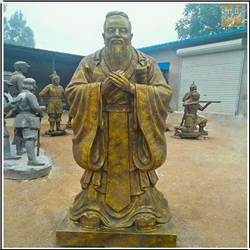 鑄銅雕塑孔子定制 鑄銅雕塑孔子定制