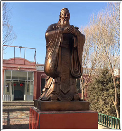 鑄銅孔子 鑄銅孔子