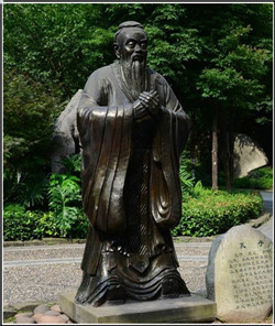 孔子銅雕塑 孔子銅雕塑