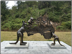 袋鼠銅雕 袋鼠銅雕