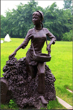 采茶銅雕塑|采茶銅像價格 采茶銅雕塑|采茶銅像價格