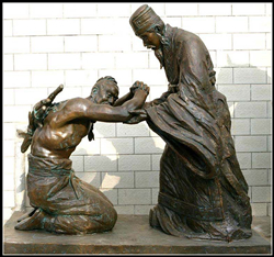 藺相如雕塑|負荊請罪銅像 藺相如雕塑|負荊請罪銅像