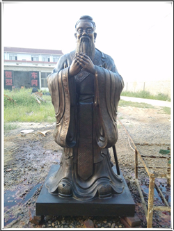 銅雕孔子 銅雕孔子