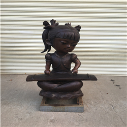 彈鋼琴銅雕 彈鋼琴銅雕