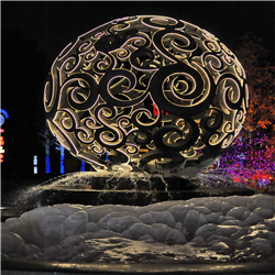 不銹鋼發光鏤空球 不銹鋼發光鏤空球