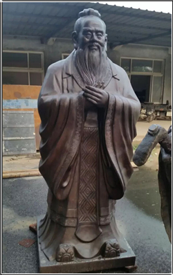 抱拳圣人孔子銅像 抱拳圣人孔子銅像