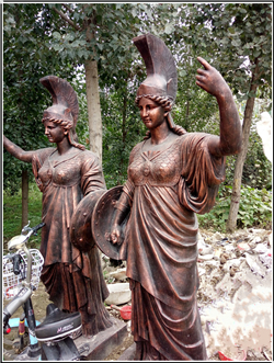 西方古羅馬士兵侍衛武士銅雕塑 西方古羅馬士兵侍衛武士銅雕塑