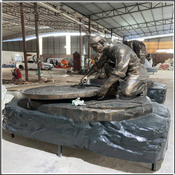 勞作人物銅雕塑 勞作人物銅雕塑