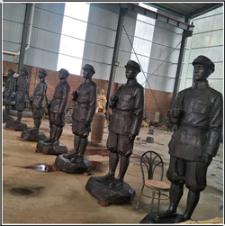 抗戰時期人物銅雕塑 抗戰時期人物銅雕塑