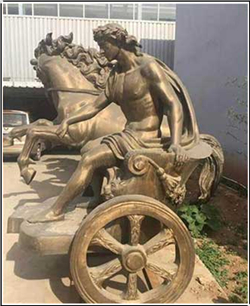 西方少年騎馬人物銅雕塑 西方少年騎馬人物銅雕塑